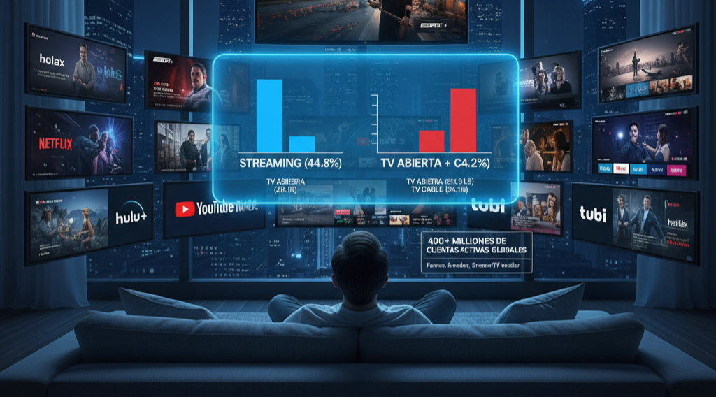 2025, el streaming superó a la TV abierta